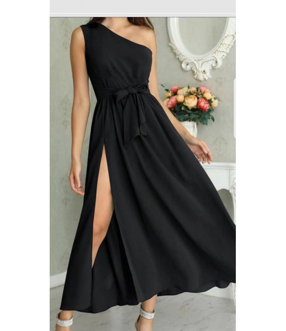 Μαυρο φορεμα απο ελαστική viscoze